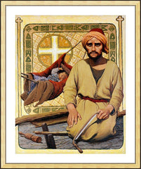 Wall Frame Gold - St. Joseph by L. Glanzman
