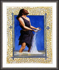 Wall Frame Espresso - St. John the Baptist by L. Glanzman