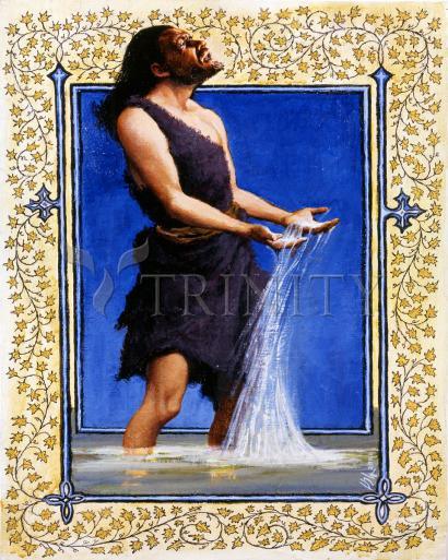 Wall Frame Gold, Matted - St. John the Baptist by Louis Glanzman - Trinity Stores