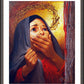 Wall Frame Espresso, Matted - Mary at the Cross by Louis Glanzman - Trinity Stores