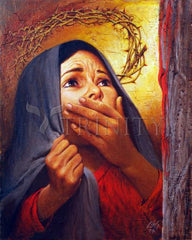 Acrylic Print - Mary at the Cross by L. Glanzman
