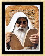 Wall Frame Gold - Moses by L. Glanzman