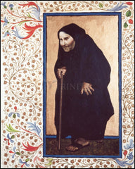 Metal Print - Infirm Woman by L. Glanzman