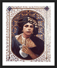 Wall Frame Black - Penitent Woman by L. Glanzman