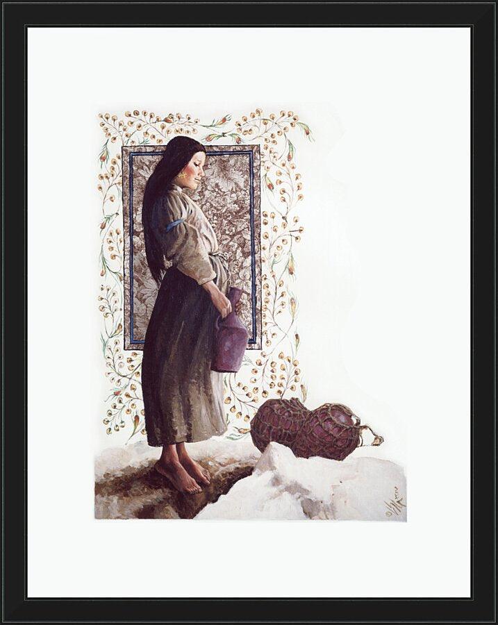 Wall Frame Black - Samaritan Woman by L. Glanzman