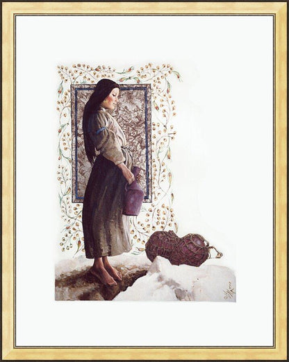 Wall Frame Gold - Samaritan Woman by L. Glanzman