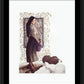Wall Frame Black, Matted - Samaritan Woman by Louis Glanzman - Trinity Stores