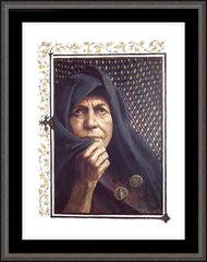 Wall Frame Espresso - Widow's Mite by L. Glanzman
