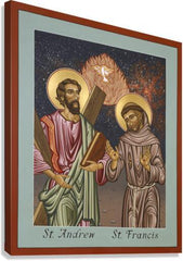 Canvas Print - Sts. Andrew and Francis of Assisi by L. Williams