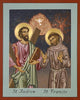 Metal Print - Sts. Andrew and Francis of Assisi by Louis Williams, OFS - Trinity Stores