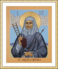 Wall Frame Gold - St. Angela Merici by L. Williams