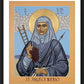 Wall Frame Black, Matted - St. Angela Merici by L. Williams