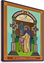 Canvas Print - St. Columba and Ernan by L. Williams