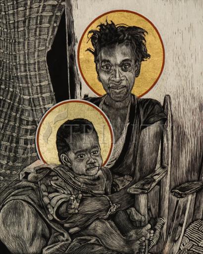 Canvas Print - Christmas Madonna - Haiti by Louis Williams, OFS - Trinity Stores