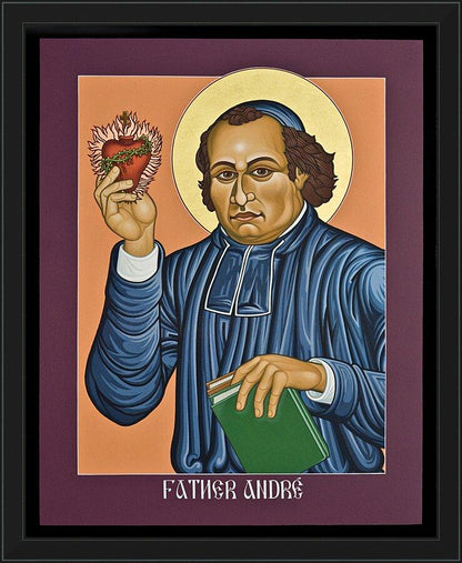 Wall Frame Black - Fr. Andre’ Coindre by L. Williams