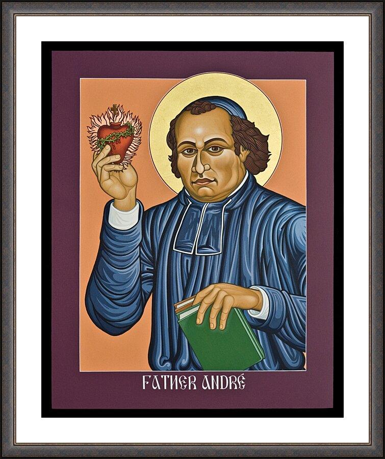 Wall Frame Espresso, Matted - Fr. Andre’ Coindre by L. Williams