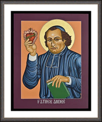 Wall Frame Espresso - Fr. Andre’ Coindre by L. Williams