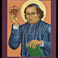 Wall Frame Black, Matted - Fr. Andre’ Coindre by Lewis Williams, OFS - Trinity Stores