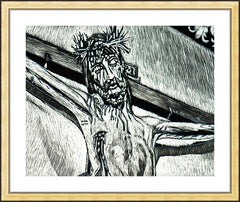 Wall Frame Gold - Crucifix, Coricancha Peru: 