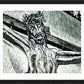 Wall Frame Black, Matted - Crucifix, Coricancha Peru: "I Thirst" by Lewis Williams, OFS - Trinity Stores