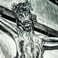 Wall Frame Black, Matted - Crucifix, Coricancha Peru: "I Thirst" by L. Williams