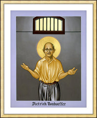 Wall Frame Gold - Dietrich Bonhoeffer by L. Williams