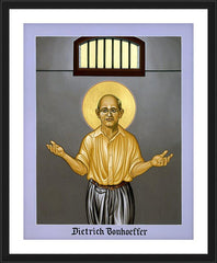 Wall Frame Black - Dietrich Bonhoeffer by L. Williams