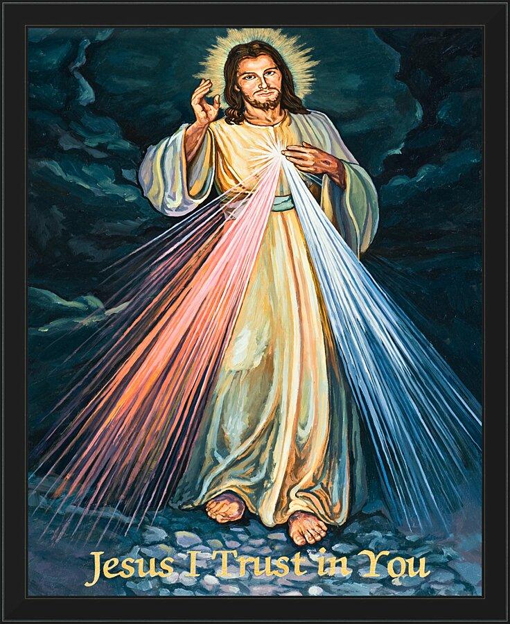 Wall Frame Black - Divine Mercy by L. Williams – Trinity Stores
