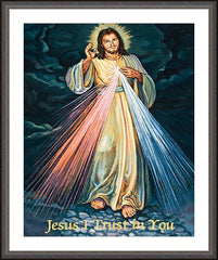 Wall Frame Espresso - Divine Mercy by L. Williams