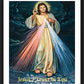 Wall Frame Black, Matted - Divine Mercy by L. Williams