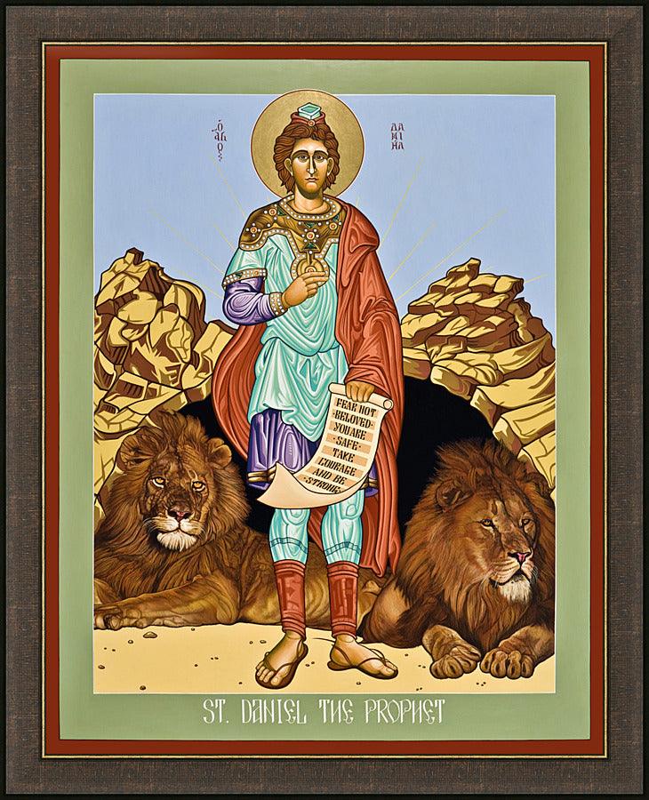 Wall Frame Espresso - St. Daniel in the Lion's Den by Lewis Williams, OFS - Trinity Stores
