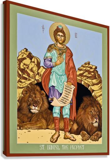 Canvas Print - St. Daniel in the Lion's Den by L. Williams