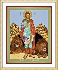 Wall Frame Gold - St. Daniel in the Lion's Den by L. Williams