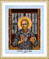 Wall Frame Gold - Fr. Engelmar Hubert Unzeitig by L. Williams