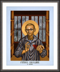 Wall Frame Espresso - Fr. Engelmar Hubert Unzeitig by L. Williams