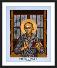 Wall Frame Black - Fr. Engelmar Hubert Unzeitig by L. Williams