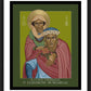 Wall Frame Black, Matted - St. Elizabeth of Hungary and Bl. Ludwig of Thuringia by Lewis Williams, OFS - Trinity Stores