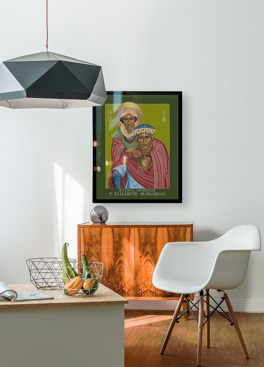 Acrylic Print - St. Elizabeth of Hungary and Bl. Ludwig of Thuringia by Louis Williams, OFS - Trinity Stores