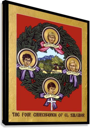 Canvas Print - Four Church Women of El Salvador by L. Williams - trinitystores