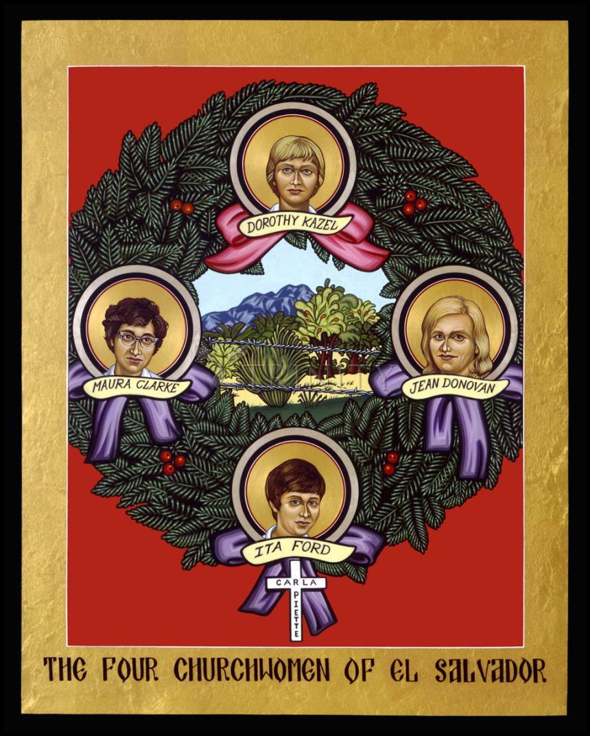 Canvas Print - Four Church Women of El Salvador by L. Williams
