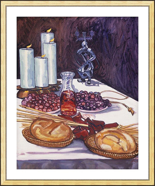 Wall Frame Gold, Matted - Communion by L. Williams