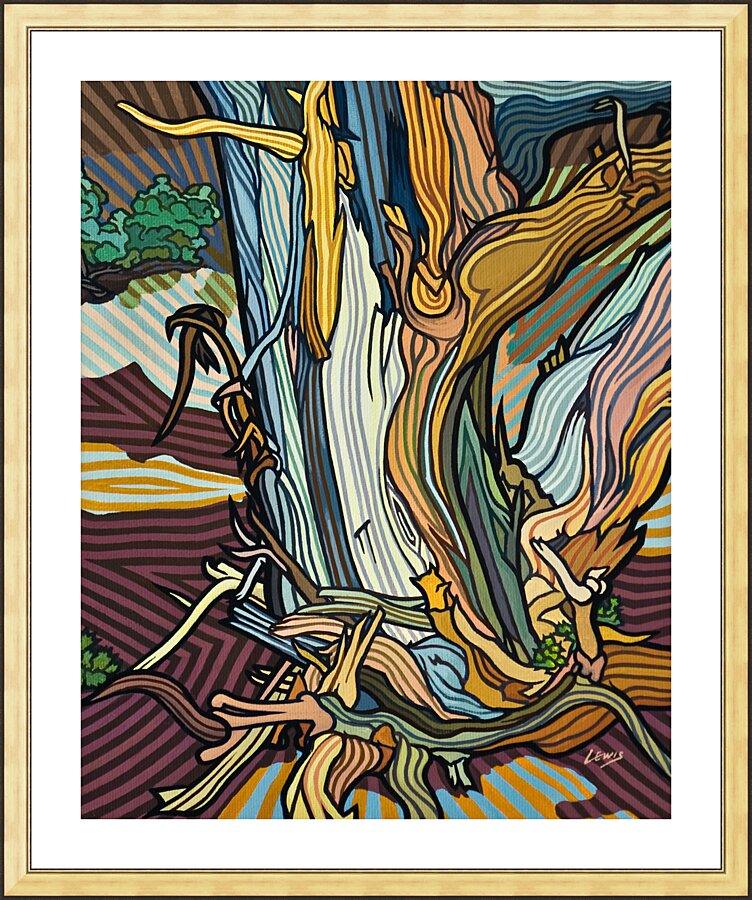 Wall Frame Gold, Matted - Forest Sing For Joy by Lewis Williams, OFS - Trinity Stores