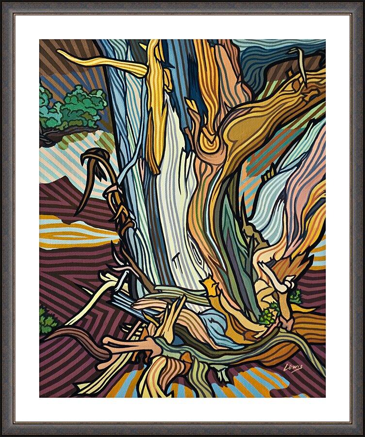 Wall Frame Espresso, Matted - Forest Sing For Joy by Lewis Williams, OFS - Trinity Stores