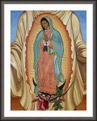 Wall Frame Espresso - Our Lady of Guadalupe by L. Williams