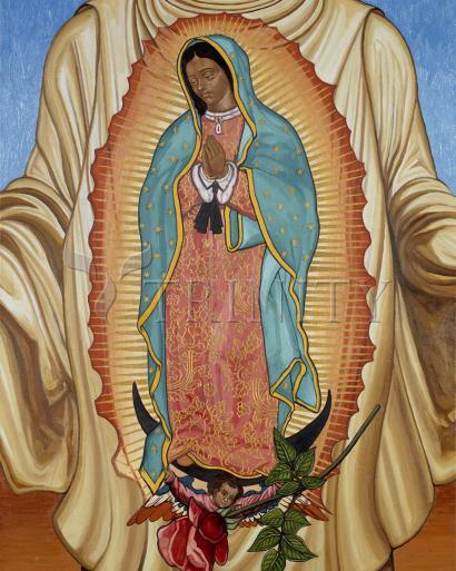 Wall Frame Gold, Matted - Our Lady of Guadalupe by Lewis Williams, OFS - Trinity Stores