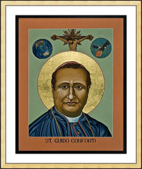 Wall Frame Gold - St. Guido Maria Conforti by L. Williams