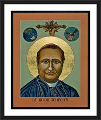 Wall Frame Black - St. Guido Maria Conforti by L. Williams
