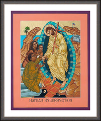 Wall Frame Espresso - Haitian Resurrection by L. Williams