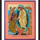 Wall Frame Black, Matted - Haitian Resurrection by L. Williams