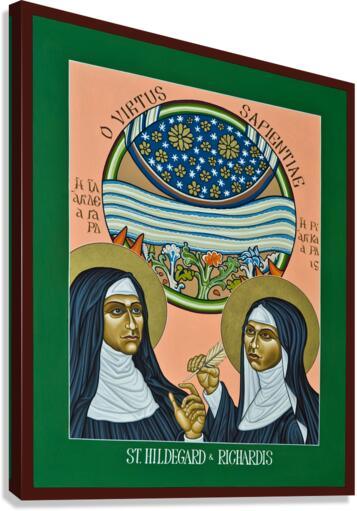 Canvas Print - St. Hildegard of Bingen and her Assistant Richardis by Louis Williams, OFS - Trinity Stores